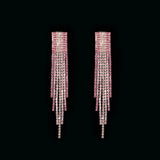 Crystal Tassel Earrings Austrian Jewelry Hypoallergenic