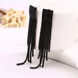 Crystal Tassel Earrings Austrian Jewelry Hypoallergenic