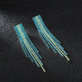 Crystal Tassel Earrings Austrian Jewelry Hypoallergenic