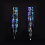 Crystal Tassel Earrings Austrian Jewelry Hypoallergenic
