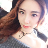 Bow Beaded Collar Necklace Crystal Austrian Fit Women