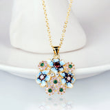Flower Earrings 925 Silver Enamel Jewelry Women's Earring