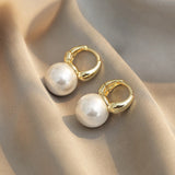 Romantic Champagne Pearl Pendant Earrings for Women's Party