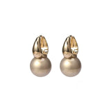 Romantic Champagne Pearl Pendant Earrings for Women's Party