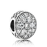 S925 Sterling Silver Family Dad Mom Charm Flower Beads