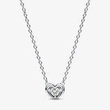 925 Sterling Silver Wave Radiant Heart Stud Earrings
