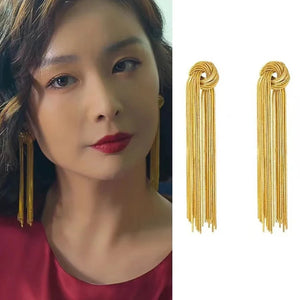 Tassels Clip Earrings Wedding Jewelry