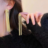 Tassels Clip Earrings Wedding Jewelry
