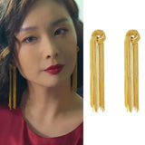 Tassels Clip Earrings Wedding Jewelry
