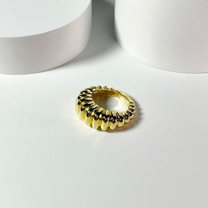 Plated Virtual Flower Ring Silver Jewelry Gift