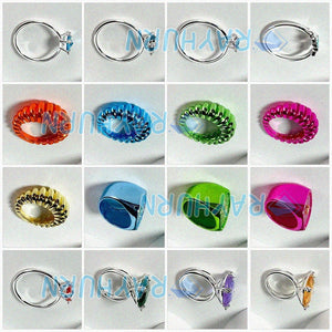 Plated Virtual Flower Ring Silver Jewelry Gift