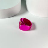 Plated Virtual Flower Ring Silver Jewelry Gift