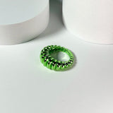 Plated Virtual Flower Ring Silver Jewelry Gift