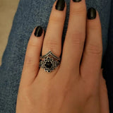 Gothic Universe Moon Women's Ring Set Vintage Pentagram Party Jewelry