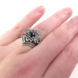Gothic Universe Moon Women's Ring Set Vintage Pentagram Party Jewelry
