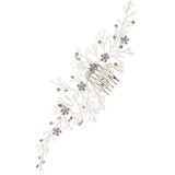 Bride Wedding Hair Comb Rhinestone Side Hairpin Tiara Headpiece