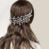 Bride Wedding Hair Comb Rhinestone Side Hairpin Tiara Headpiece