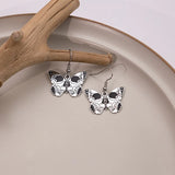 Halloween Butterfly Skull Earrings Women's Personality Jewelry