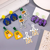 Funny Cartoon Ghost Earrings All-match Jewelry Gift