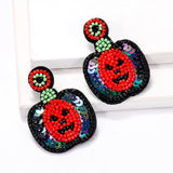 Halloween Pumpkin Earrings for Women Girls Holiday Party Jewelry