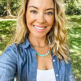 Boho Natural Stone Necklace Mix Strip Gem Beads Strand Jewelry