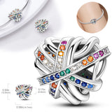 Hot Air Balloon Charm Bead Silver Enamel Pendant Jewelry