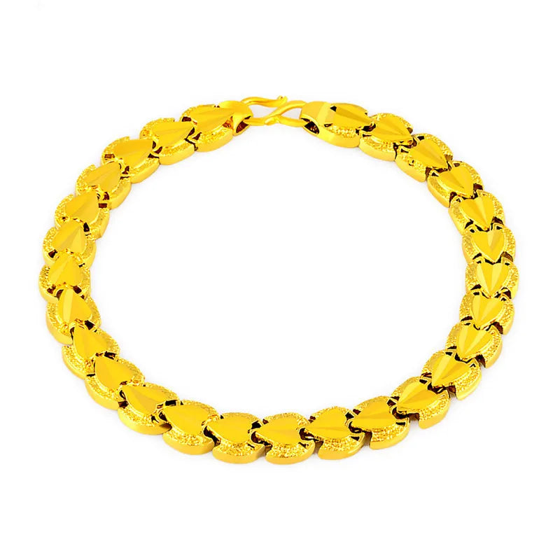 24K Plated Woman Wedding Bracelet Engagement Party Gift