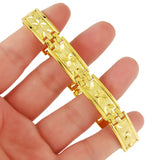 Classic Vintage 24k Bracelet Wristband Chain Women Men Wedding Jewelry