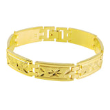 Classic Vintage 24k Bracelet Wristband Chain Women Men Wedding Jewelry