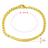 24k Bracelet Box Hand Chain Bracelets For Women Wedding Engagement Jewelry Gift