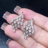 Versatile High Tassel Zircon Earrings for Engagement and Wedding