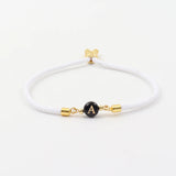 Colorful Rope Charm Bracelet Women Adjustable A-Z Initial Letter Bracelet