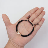 Adjustable Rope Charm Bracelet Women A-Z Letter Colorful Bracelet