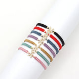 Adjustable Rope Charm Bracelet Women A-Z Letter Colorful Bracelet