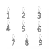 S925 Sterling Silver Lucky Number Beads Pendant