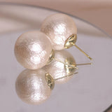 Big Pearl Stud Earring Women Wedding Party Jewelry