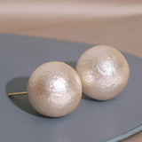 Big Pearl Stud Earring Women Wedding Party Jewelry