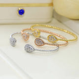 Zircon Water Drops Bracelet European Jewelry