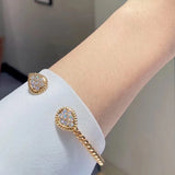 Zircon Water Drops Bracelet European Jewelry