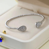 Zircon Water Drops Bracelet European Jewelry