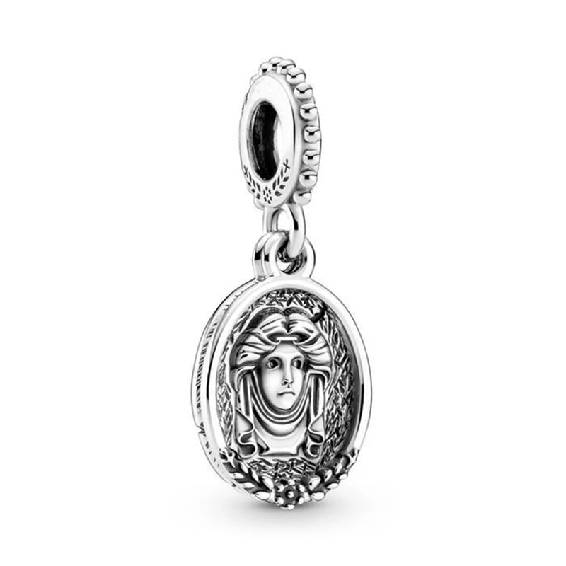 Fit Pan Charm Key Buckle S925 Sterling Silver DIY Pendant Beads Gift