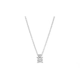 S925 Silver Necklace Crystal Couple Wedding Jewelry Gift