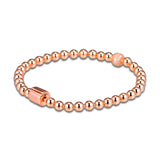 925 Silver Studded Chain Charm Bracelet Women DIY Jewelry