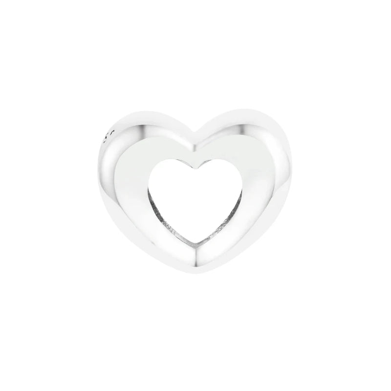 Radiant Open Heart Charm S925 Sterling Jewelry Bracelets