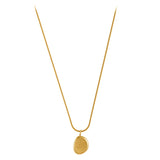Irregular Letter Pendant Steel Necklace for Women's Jewelry