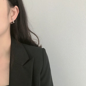 925 Silver Box Earrings for Women