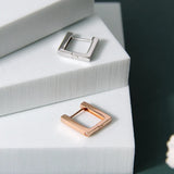 925 Silver Box Earrings for Women