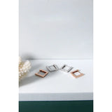 925 Silver Box Earrings for Women