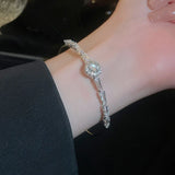 Geometric Opening Bracelet Romantic Women's Jewelry