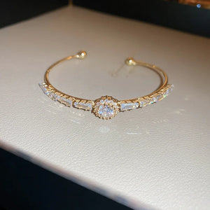 Geometric Opening Bracelet Romantic Women's Jewelry